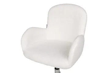 Kontorstol Priddy Hvit/Sølv - Hvit/Sølv - Møbler - Stoler - Kontorstol & skrivebordsstol