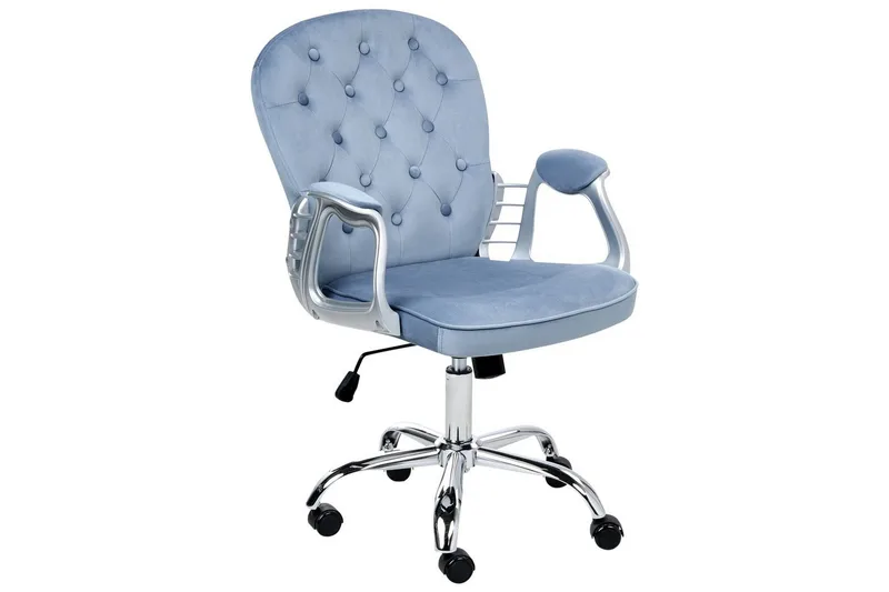 Kontorstol Princess, Blå, Sølv, Svart