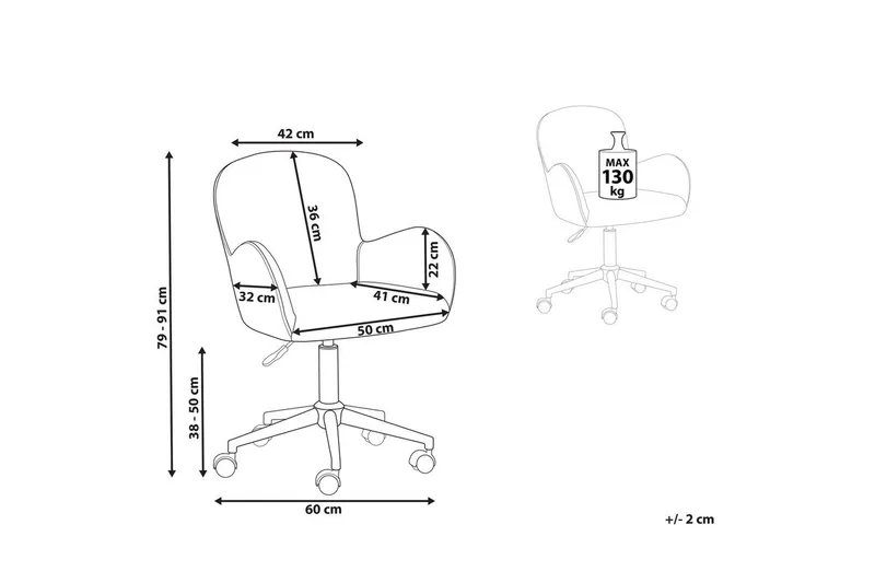 Kontorstol Priddy - Møbler - Stoler - Kontorstol & skrivebordsstol