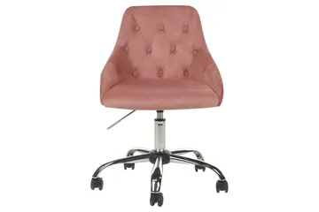 Kontorstol Parrish Rosa/svart/sølv - Rosa/svart/sølv - Møbler - Stoler - Kontorstol & skrivebordsstol