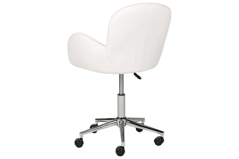 Kontorstol Priddy Hvit/Sølv - Hvit/Sølv - Møbler - Stoler - Kontorstol & skrivebordsstol