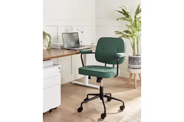 Kontorstol Pawnee Grønn/svart - Grønn/svart - Møbler - Stoler - Kontorstol & skrivebordsstol