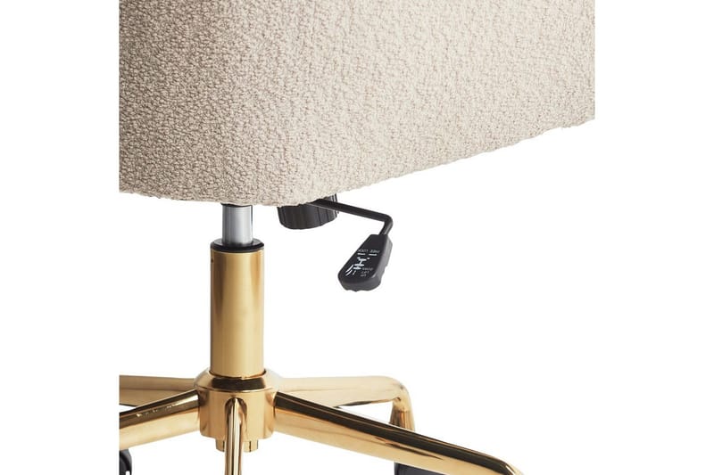 Kontorstol Palmdale Beige/svart/gull - Beige/svart/gull - Møbler - Stoler - Kontorstol & skrivebordsstol