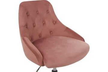 Kontorstol Parrish Rosa/svart/sølv - Rosa/svart/sølv - Møbler - Stoler - Kontorstol & skrivebordsstol