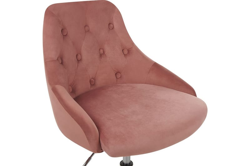 Kontorstol Parrish Rosa/svart/sølv - Rosa/svart/sølv - Møbler - Stoler - Kontorstol & skrivebordsstol