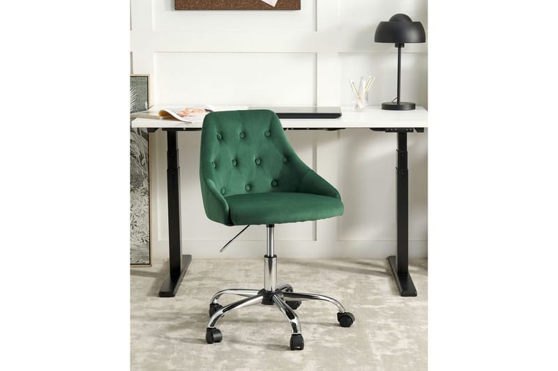 Kontorstol Parrish Grønn/svart/sølv - Grønn/svart/sølv - Møbler - Stoler - Kontorstol & skrivebordsstol