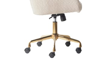 Kontorstol Palmdale Beige/svart/gull - Beige/svart/gull - Møbler - Stoler - Kontorstol & skrivebordsstol
