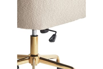 Kontorstol Palmdale Beige/svart/gull - Beige/svart/gull - Møbler - Stoler - Kontorstol & skrivebordsstol