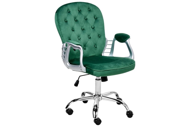 Kontorstol Princess, Grønn, sølv, svart, Grønn, Sølv, Svart