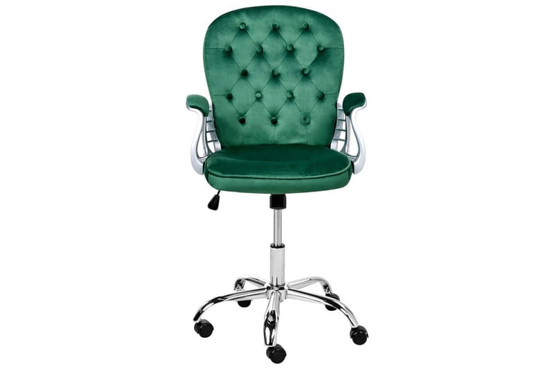 Kontorstol Princess - Grønn, sølv, svart, Grønn, Sølv, Svart - Møbler - Stoler - Kontorstol & skrivebordsstol