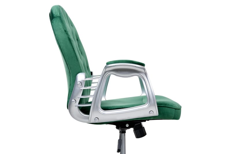 Kontorstol Princess - Grønn, sølv, svart, Grønn, Sølv, Svart - Møbler - Stoler - Kontorstol & skrivebordsstol