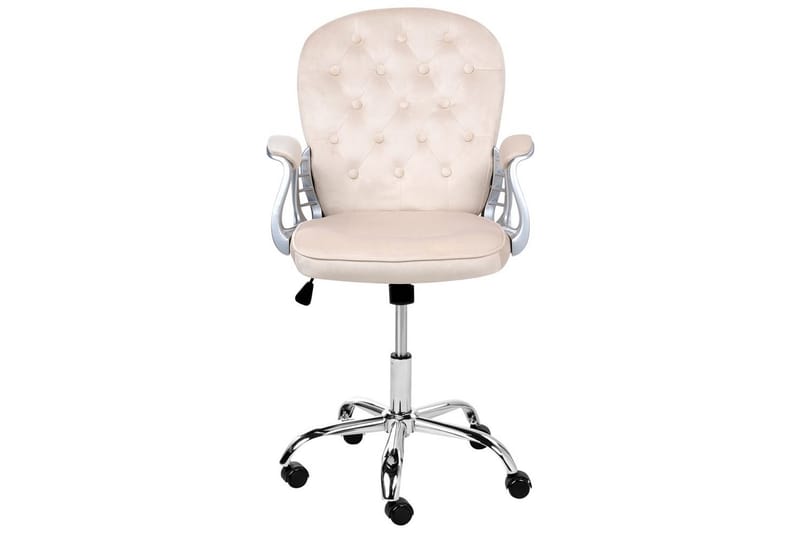 Kontorstol Princess - Beige, Sølv, Svart - Møbler - Stoler - Kontorstol & skrivebordsstol