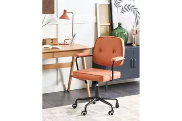 Kontorstol Pawnee Oransje/Svart - Oransje/Svart - Møbler - Stoler - Kontorstol & skrivebordsstol