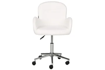 Kontorstol Priddy Hvit/Sølv - Hvit/Sølv - Møbler - Stoler - Kontorstol & skrivebordsstol