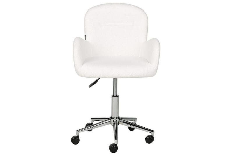 Kontorstol Priddy Hvit/Sølv - Hvit/Sølv - Møbler - Stoler - Kontorstol & skrivebordsstol