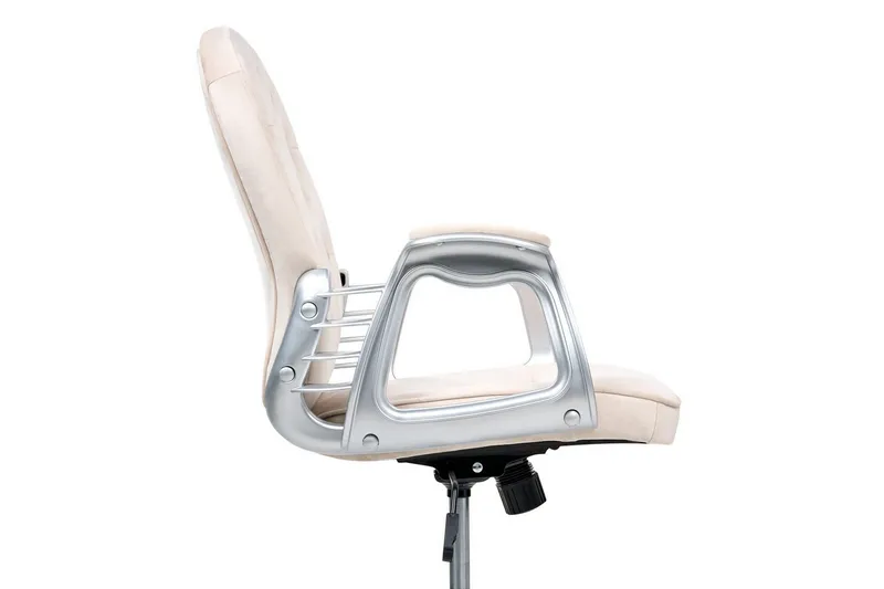 Kontorstol Princess - Beige, Sølv, Svart - Møbler - Stoler - Kontorstol & skrivebordsstol