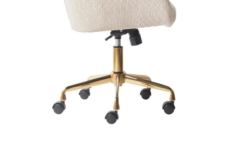 Kontorstol Palmdale Beige/svart/gull - Beige/svart/gull - Møbler - Stoler - Kontorstol & skrivebordsstol