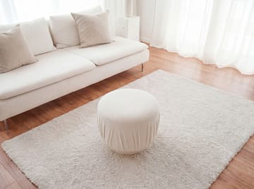 Älven rund sittepuff 50 cm i stoff - lys krem - Møbler - Stoler - Krakk - Puff