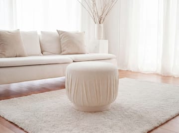Älven rund sittepuff 50 cm i stoff - lys krem - Møbler - Stoler - Krakk - Puff