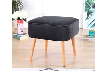 Anaro Sittepuff 45 cm Rektangulær - Mørkegrå - Møbler - Stoler - Krakk - Puff