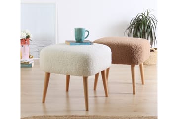 Anaro Sittepuff 45 cm Rektangulær - Brun - Møbler - Stoler - Krakk - Puff