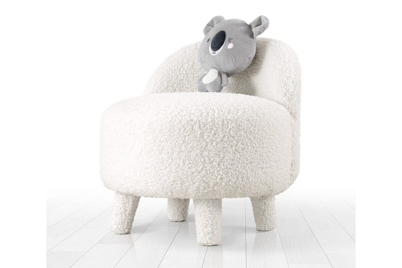 Anaro Sittepuff Rund, Hvit