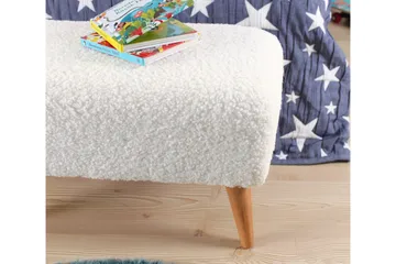 Anaro Puff 61 cm Rektangulær - Hvit - Møbler - Stoler - Krakk - Puff