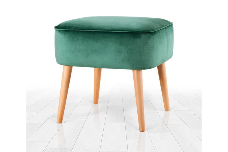 Anaro Sittepuff 45 cm Rektangulær, Grønn