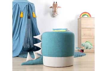 Anaro Sittepuff Rund - Blå - Møbler - Stoler - Krakk - Puff