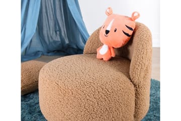 Anaro Sittepuff Rund - Brun - Møbler - Stoler - Krakk - Puff