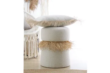 Anaro Sittepuff Rund - Beige - Møbler - Stoler - Krakk - Puff