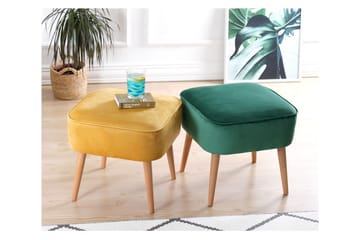 Anaro Sittepuff 45 cm Rektangulær - Grønn - Møbler - Stoler - Krakk - Puff