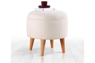 Anaro Sittepuff Rund - Beige - Møbler - Stoler - Krakk - Puff