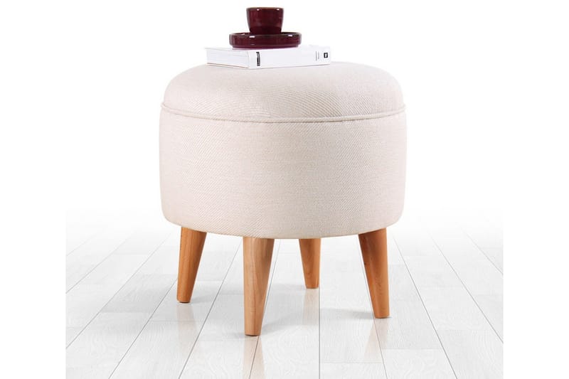 Anaro Sittepuff Rund, Beige