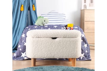 Anaro Puff 61 cm Rektangulær - Hvit - Møbler - Stoler - Krakk - Puff