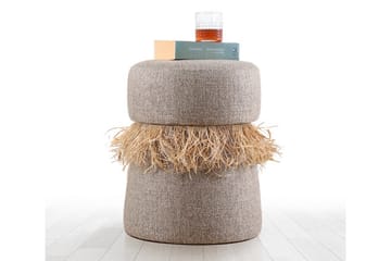 Anaro Sittepuff Rund - Brun - Møbler - Stoler - Krakk - Puff