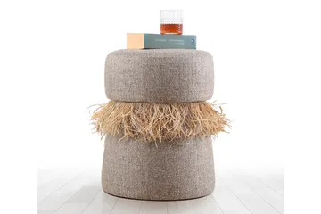 Anaro Sittepuff Rund - Brun - Møbler - Stoler - Krakk - Puff