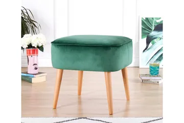 Anaro Sittepuff 45 cm Rektangulær - Grønn - Møbler - Stoler - Krakk - Puff