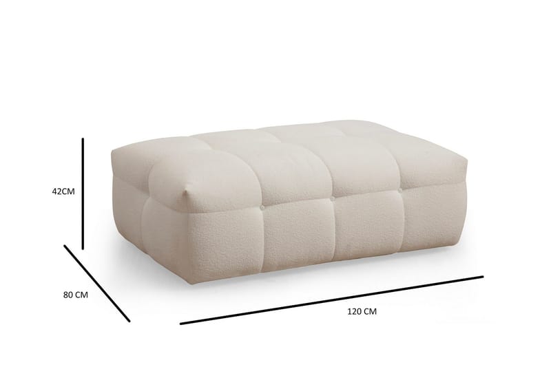 Octavian Fotskammel 120 cm - Beige - Møbler - Stoler - Krakk - Fotskammel