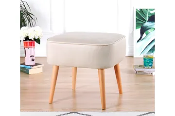Anaro Sittepuff 45 cm Rektangulær - Beige - Møbler - Stoler - Krakk - Puff