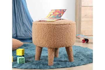 Anaro Sittepuff Rund - Brun - Møbler - Stoler - Krakk - Puff