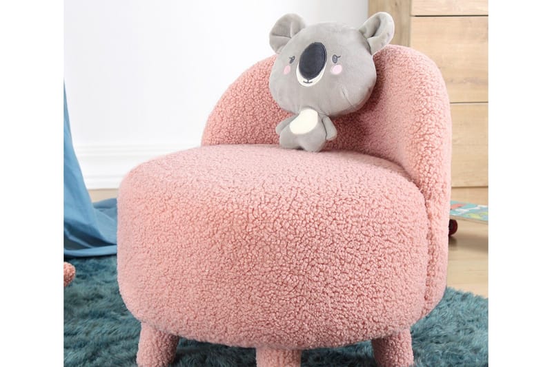 Anaro Sittepuff Rund - Rosa - Møbler - Stoler - Krakk - Puff