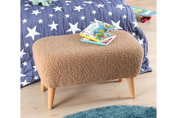 Anaro Puff 61 cm Rektangulær - Brun - Møbler - Stoler - Krakk - Puff