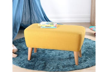 Anaro Puff 61 cm Rektangulær - Gul - Møbler - Stoler - Krakk - Puff
