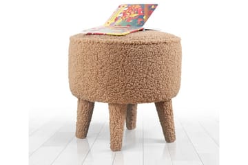 Anaro Sittepuff Rund - Brun - Møbler - Stoler - Krakk - Puff