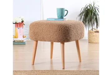 Anaro Sittepuff 45 cm Rektangulær - Brun - Møbler - Stoler - Krakk - Puff