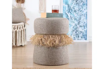 Anaro Sittepuff Rund - Brun - Møbler - Stoler - Krakk - Puff