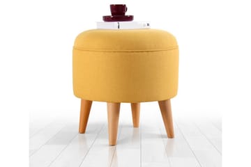 Anaro Sittepuff Rund - Gul - Møbler - Stoler - Krakk - Puff