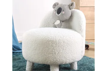 Anaro Sittepuff Rund - Hvit - Møbler - Stoler - Krakk - Puff