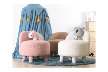 Anaro Sittepuff Rund - Brun - Møbler - Stoler - Krakk - Puff